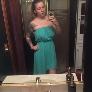 Sea-foam Green High-Low Dress by Love J